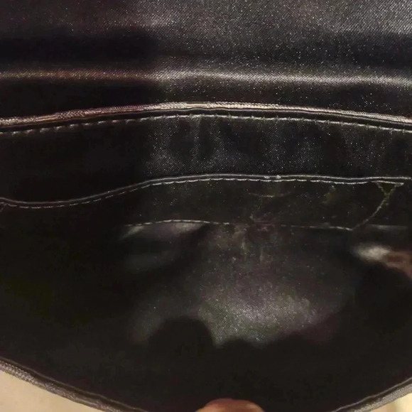 Coach Kristen Gunmetal Gray silver accents wristlet/clutch 8"L 5"T 1.5"W‎ - Picture 7 of 7